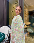 Petal Green Abaya (set with under dress)