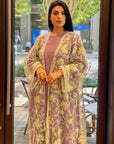 Petal Purple Abaya (set with under dress)