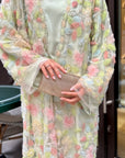 Petal Green Abaya (set with under dress)