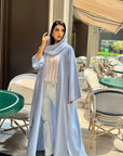 Baby Blue Pastel Abaya