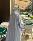 Baby Blue Pastel Abaya