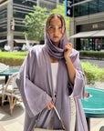 Purple Timeless Pastel Abaya