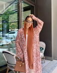 Floraline Bronze Abaya