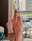 Floraline Bronze Abaya